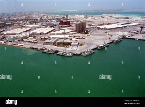 Aerial view of Naval Base Bahrain